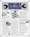 Auto service centers quarterly newsletter/direct mail