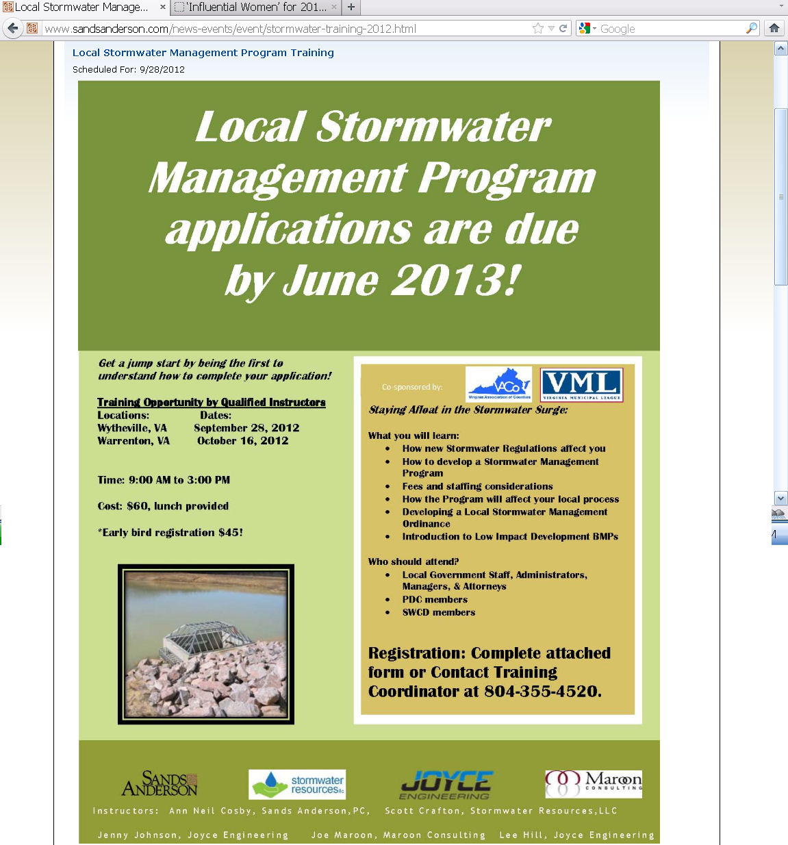 Stormwater seminar